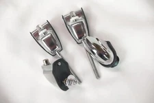 Mapex lugs bass drum tension rods claws silver chrome Mars Armory