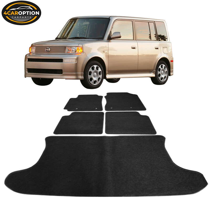 Fits 0407 Scion xB 4Dr Floor Mats Carpet Front & Rear Nylon Black 5PC