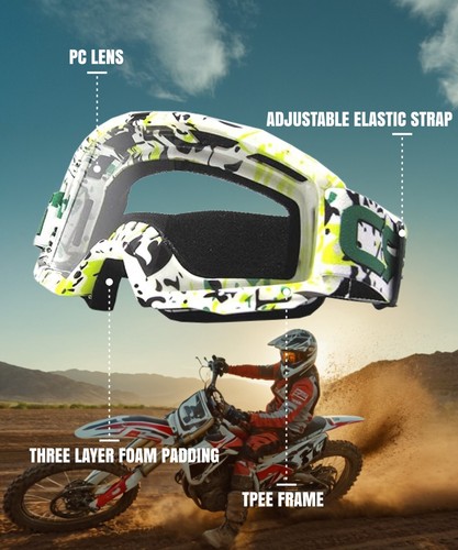 CRG Sports Motocross ATV Dirt Bike Off Road Racing Goggles T815-189 - Picture 21 of 96