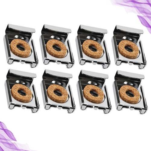 8 Pcs Wall Hooks for Hanging Removable Mirror Brackets Mount Clamps - Picture 2 of 11