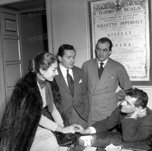 8x10 Print Maria Callas Cesare Valletti Luchino Visconti Leonard Bernstein #MC01 - 第 1/1 張圖片
