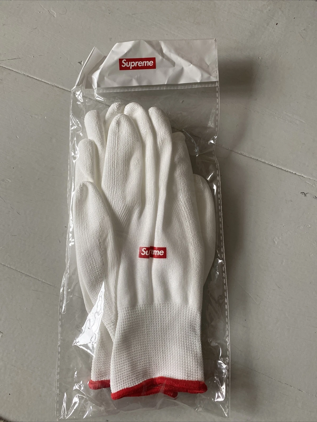 GANTS caoutchouc logo boîte suprême   scellés / caoutchoutés / jardinage / FW20 semaine 1 S