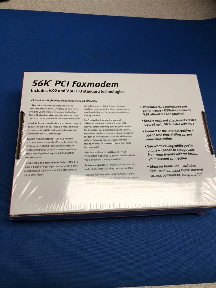 NEW USRobotics 56K PCI Faxmodem (V.92 Standard Tech) 5670 - Image 3 of 3