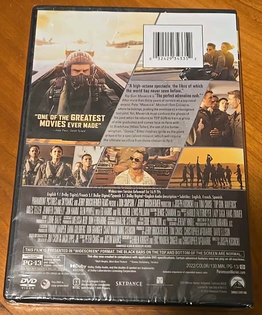 Top Gun: Maverick (DVD, 2022) 32429343352| eBay