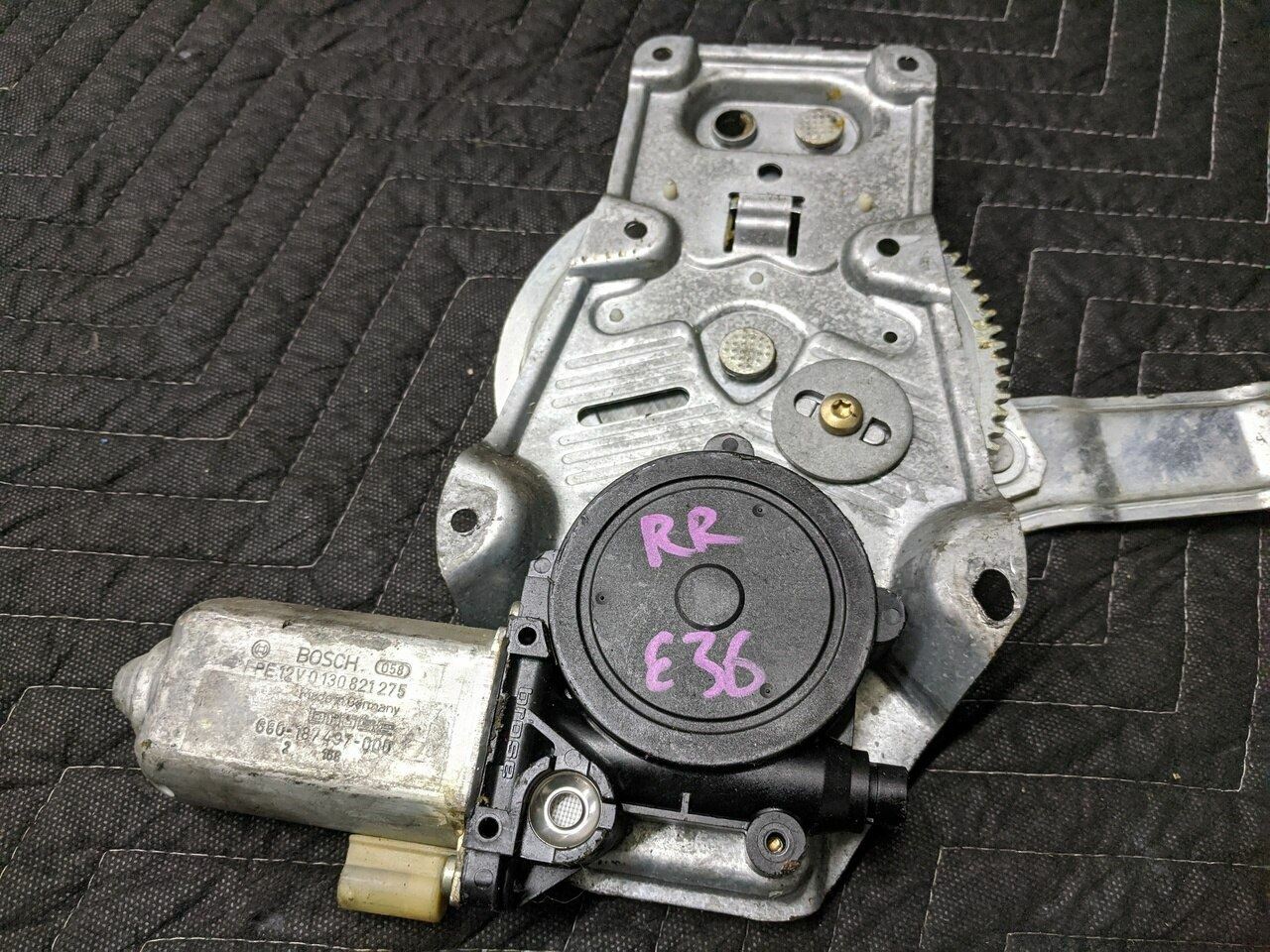 BMW E36 3-Series Rear Right Window Regulator With Motor  
