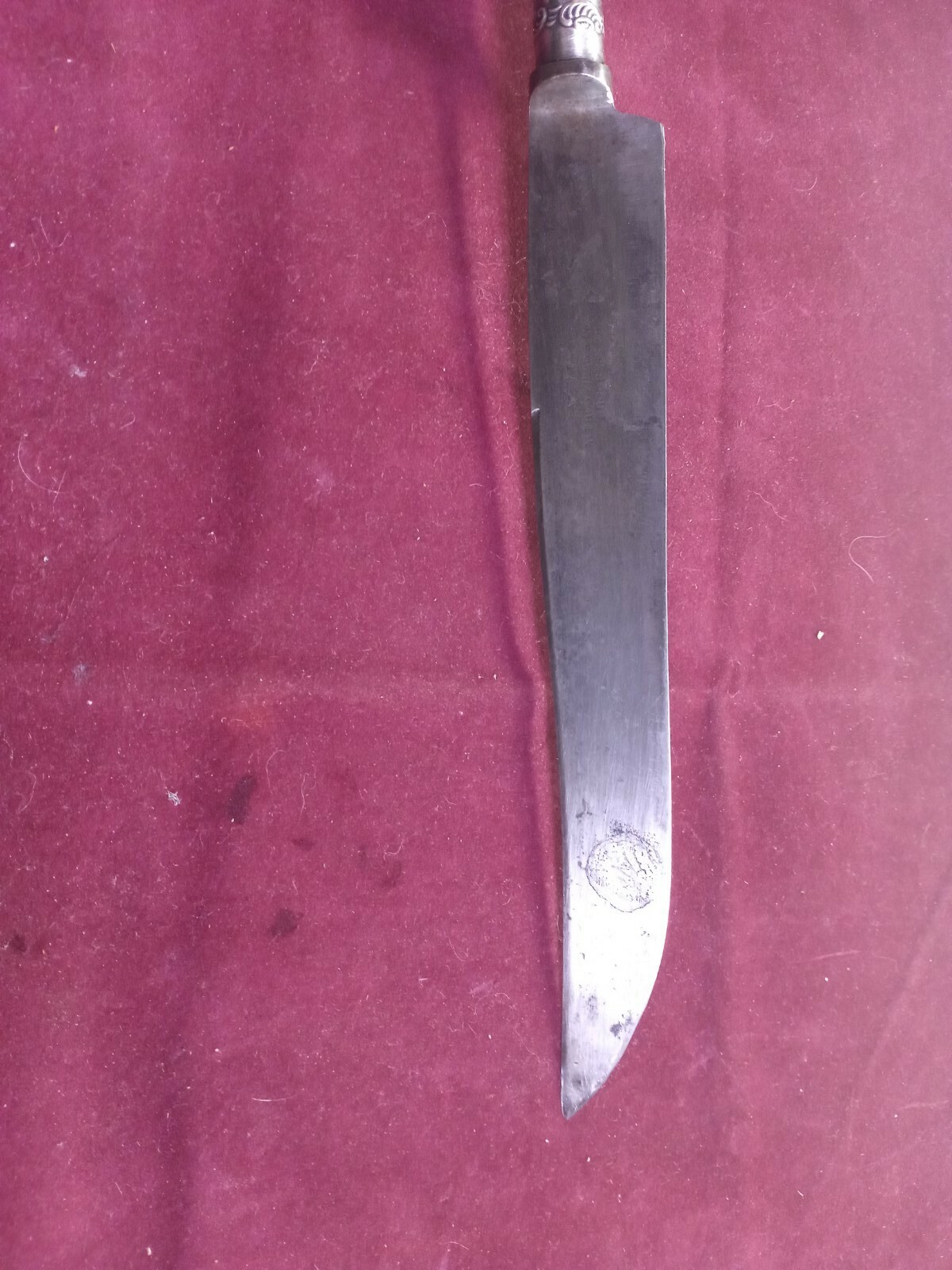 ALFRED FIELD & CO CARVING KNIFE & SHARPENING STEEL STAG AND STERLING