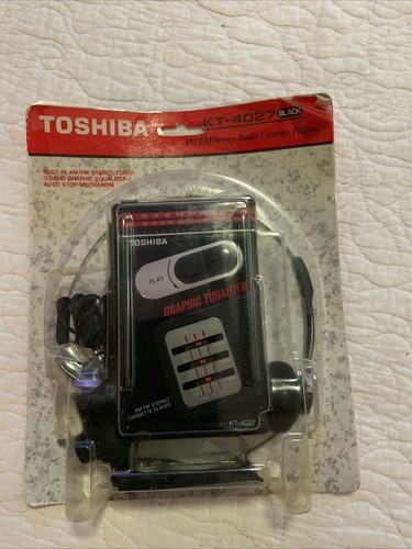 Walkman Toshiba KT 4046 lecteur radio et cassette vintage Non Testé Dans L'état Walkman Toshiba KT 4046 lecteur radio et cassette vintage Non Testé Dans L'état