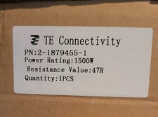 TE CONNECTIVITY 1500w Ω47 RESISTOR TE1500B47RJ 2-1879455-1 A105552-ND