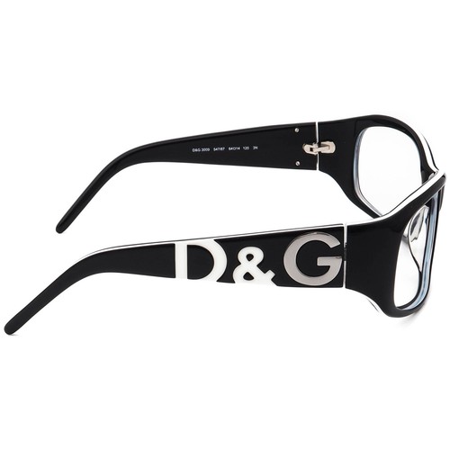 Dolce & Gabbana Sunglasses Frame Only 3009 547/87 Black/white Rectangular 64 mm - Picture 4 of 6