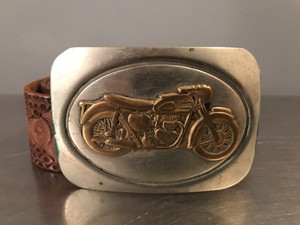 triumph motorcycle belt buckle