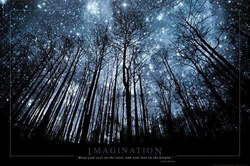 Imagination Forest Sky Laminated Poster Print (36.5 x 24.5)