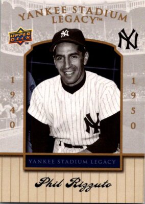 2008 Upper Deck Yankee Stadium Legacy Final Season Box Set #20 Phil Rizzuto