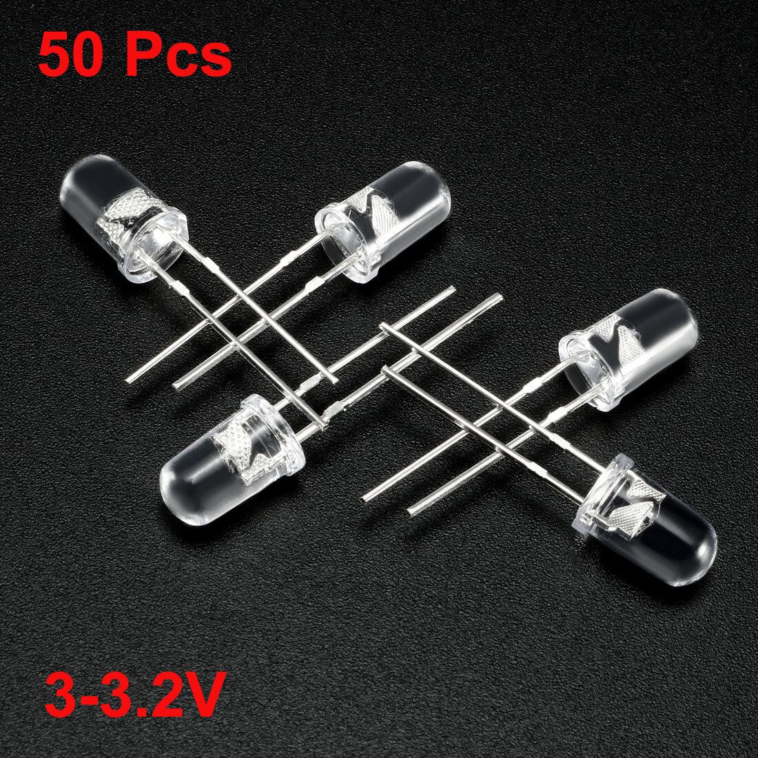 50 Stück 5mm Strohhut-LED – Superhell, 0,3W, 20m Produktbild-Vorschau 4