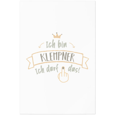 Ich bin Klempner. Ich darf das 11001005803