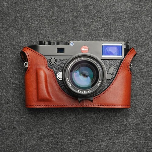 Real Leather Camera Bag Protect Case Cover Grip For Leica M10 M10-P M10P M-D - Picture 30 of 36