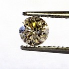 loose round estate diamond .52ct I3 Brown 5.06x3.14mm antique vintage  — photo 1