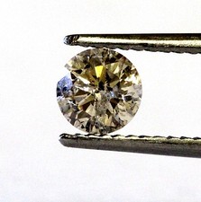 loose round estate diamond .52ct I3 Brown 5.06x3.14mm antique vintage 