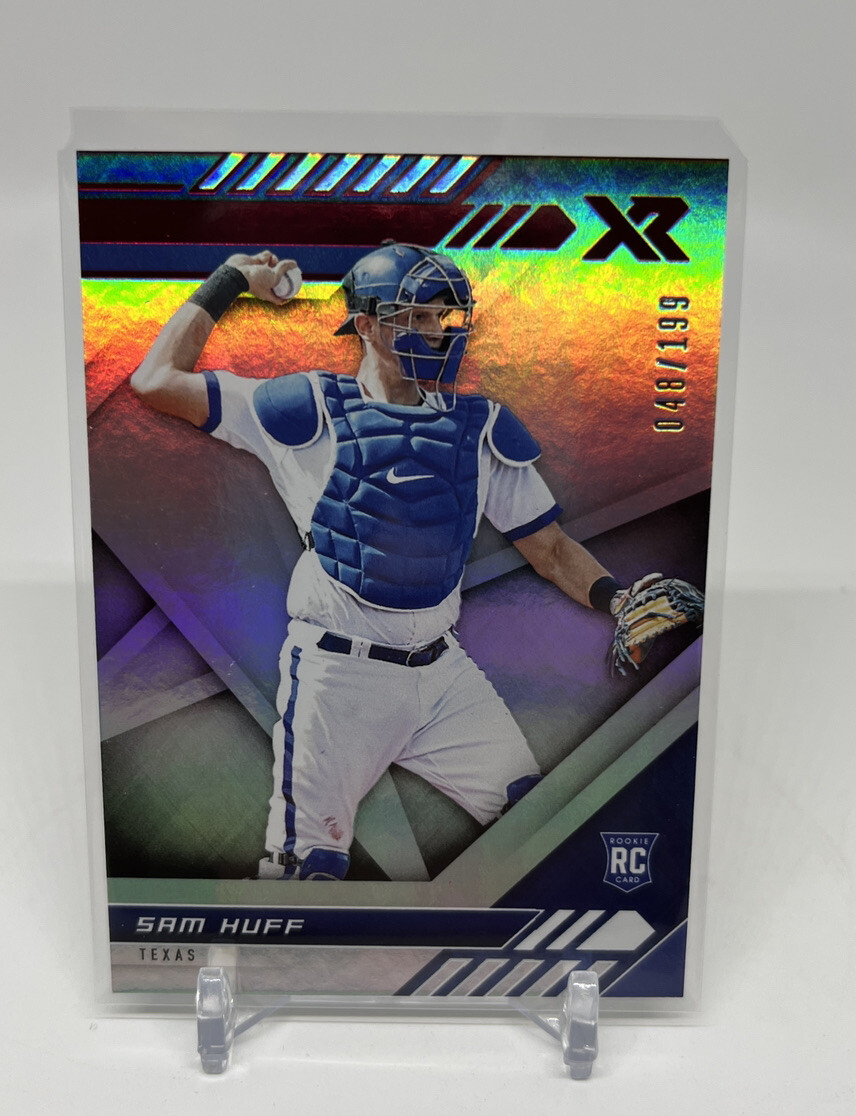2021 Panini Chronicles XR Sam Huff RC #14 Red /199