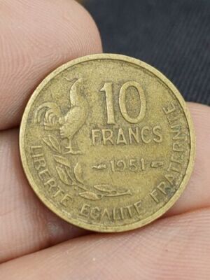 フランス 10 FRANCS 1951年 硬貨 FRANCE 10 FRANCS 1951 OLD COIN | eBay