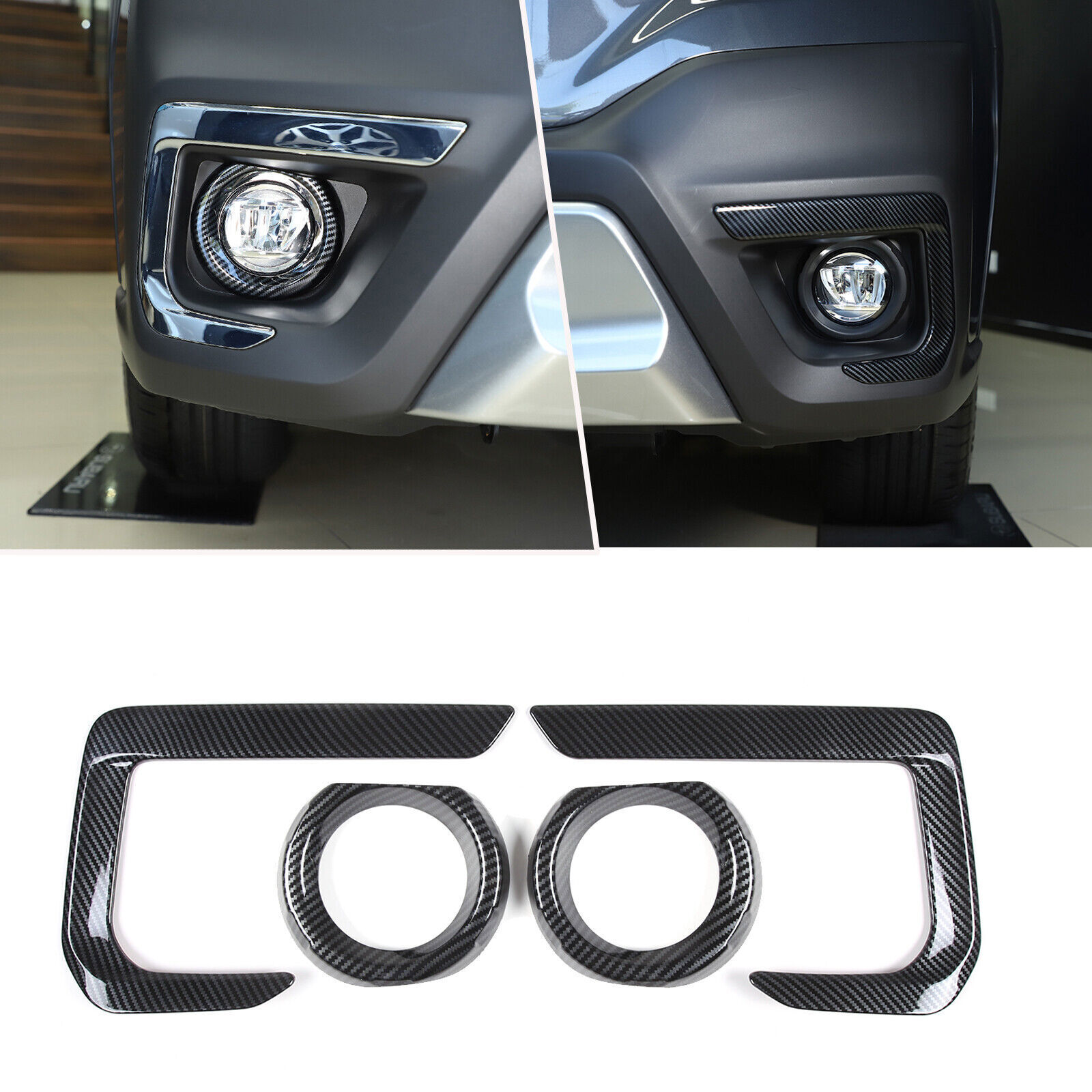 2020-2025 Subaru Outback Carbon Fiber Fog Light Cover Guards - 4Pcs  