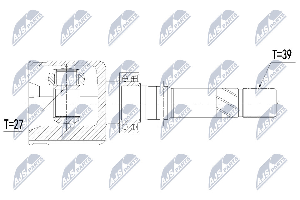 NTY CV Joint Drive Shaft NPW-PL-060 for Fiat Nissan Opel Renault - Image 17