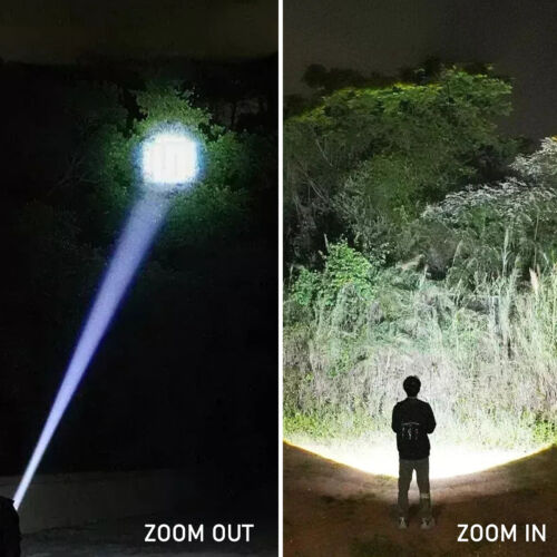 Super Bright 12000000LM LED Flashlight 7 Lighting Models Torch USB Rechargeable - Picture 17 of 17