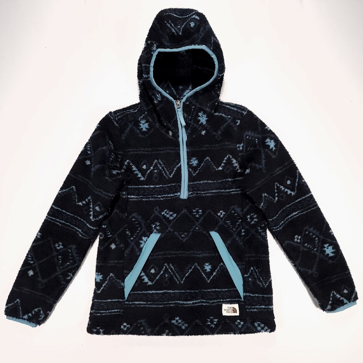 The North Face Printed Campshire Pullover Hoodie Aztec Jacket Womens XS  GUC!