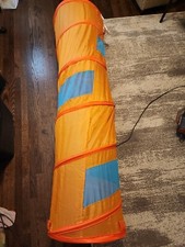 sac tunnel enfant cible pop out up jouet jouer ramper fermeture facile orange bleu 5,5'