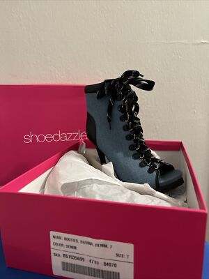Denim Booties, Davina By Shoedazzle