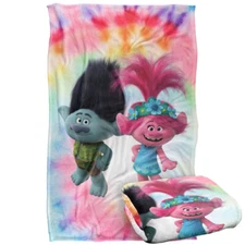 Trolls Holding Hands Silky Touch Super Soft Throw Blanket