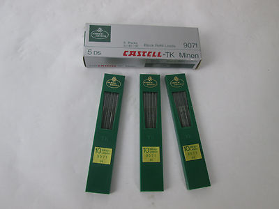 30 Faber Castell TK Minen, Fallminen, 9071, schwarz, Stärke H + Etui, Verpackung