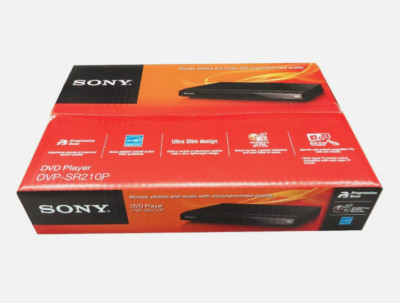 Sony Progressive Scan CD and DVD Player Brand New in Black | DVP-SR210P