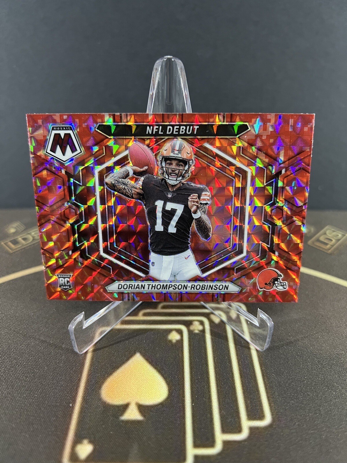 2023 MOSAIC PRIZM DORIAN THOMPSON ROBINSON ROOKIE RED CAMO RC ND-6