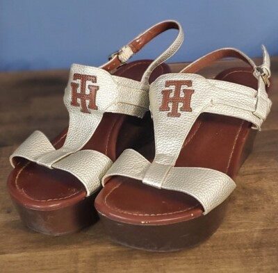 Tommy Hilfiger Womens Gelia Open Toe Platform Sandals Size