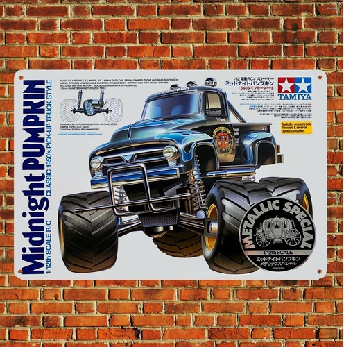 Metal Poster Rc Car Wall Deco Tin Sign Plaque Tamiya Midnight Pumpkin Boxart Ebay