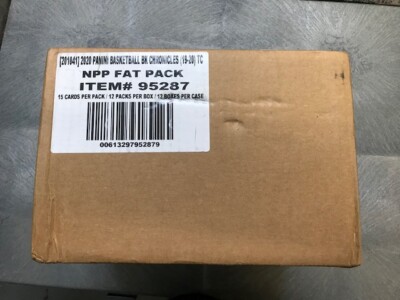 2019-2020 Panini Chronicles NBA Cello CASE 12 BOXES SEALED CASE 12 PACKS PER BOX
