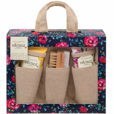 Gardeners Hand Care Gift Set Manicure Kit Wash Cream Nail Brush Bag Mum Dad Xmas