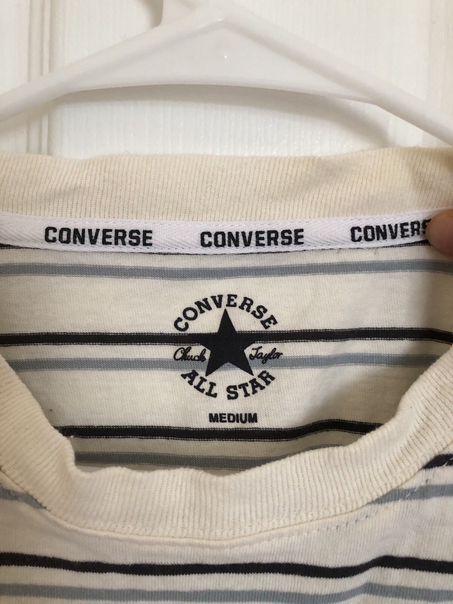 VINTAGE MEN'S CONVERSE STRIPED T-SHIRT All Star Chuck Taylor