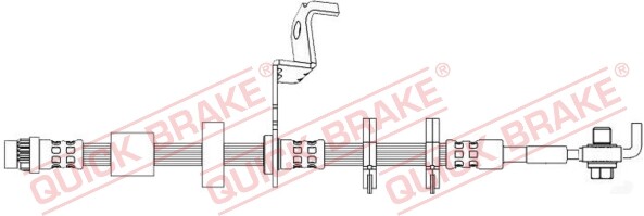 Quick Brake 50.725X Bremsschlauch 589 Mm FüR Peugeot-image
