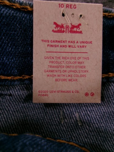 Levis Jeans Girls 10 Blue Girlfriend Slim Straight Light Wash Causal Patchwork - Picture 10 of 18