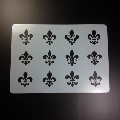 A4 Schablone Fleur de Lys 12 Motive - BC429