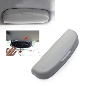 Grey Car Auto Interior Roof Sunglasses Holder Storage Clip Case