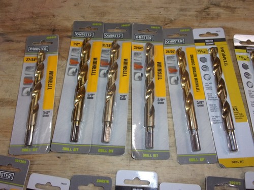 NEW 43pc. MASTER MECHANIC TITANIUM DRILL BITS - VARIOUS SIZES - Picture 3 of 8