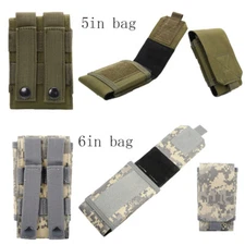 Tactical 5/6 Inch Cell Phone Pouch Storage Bag Molle EDC Pack Waist Bags Durable