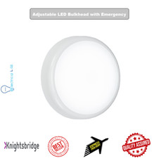 Image of Knightsbridge 14W CCT Adjustable LED Bulkhead with Emergency