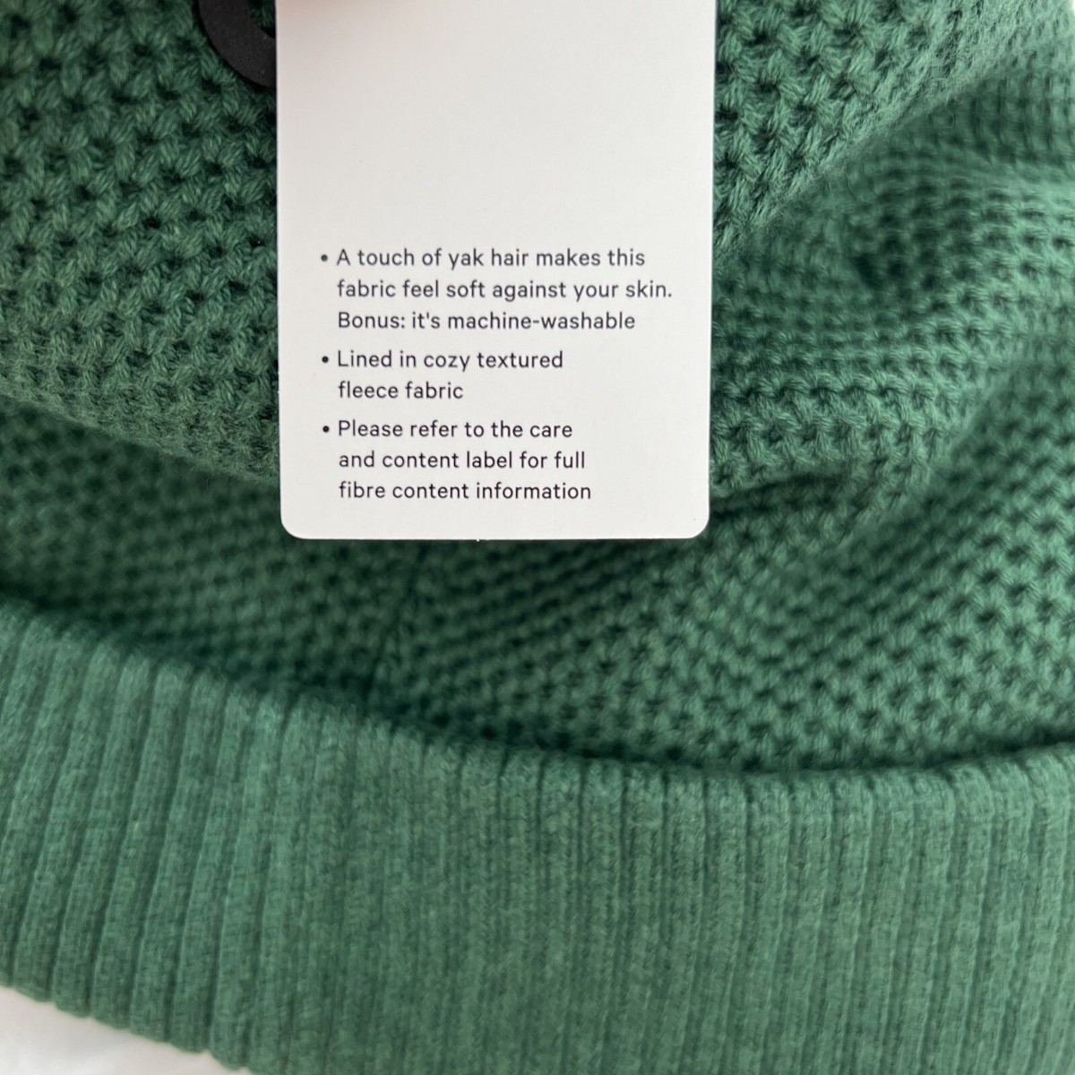 Lululemon Fleece Lined Knit Beanie Heathered Everglade Green EVGH Sherpa Unisex Lululemon Fleece Lined Knit Beanie Heathered | Mercari main image 4