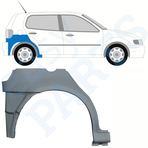 Tôle De Réparation Arrière Pour Volkswagen Up! 2011- – Paire Droite/gauche, Neuf