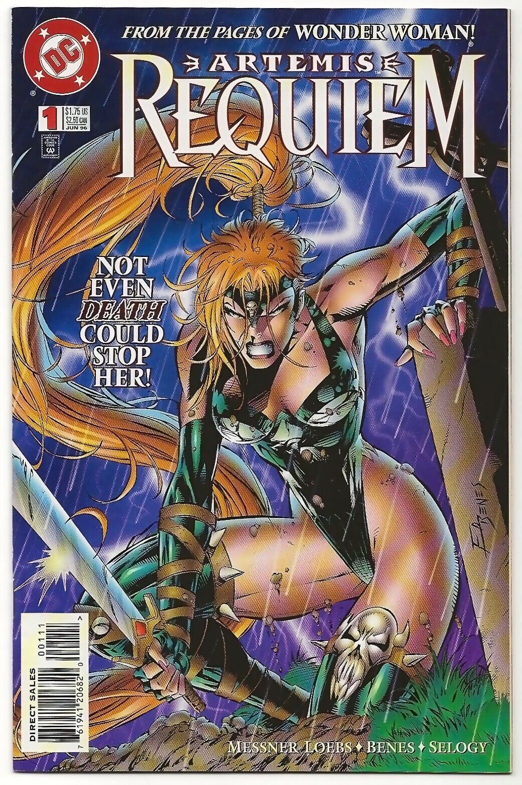 Artemis: Requiem #1 (1996) Vintage Wonder Woman In Hell, 1st Issue in Series