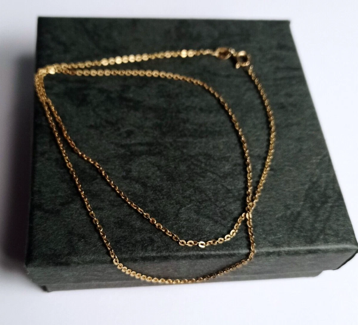 Silver gilt chain necklace. New. Ag 925 with 14k gold over eBay