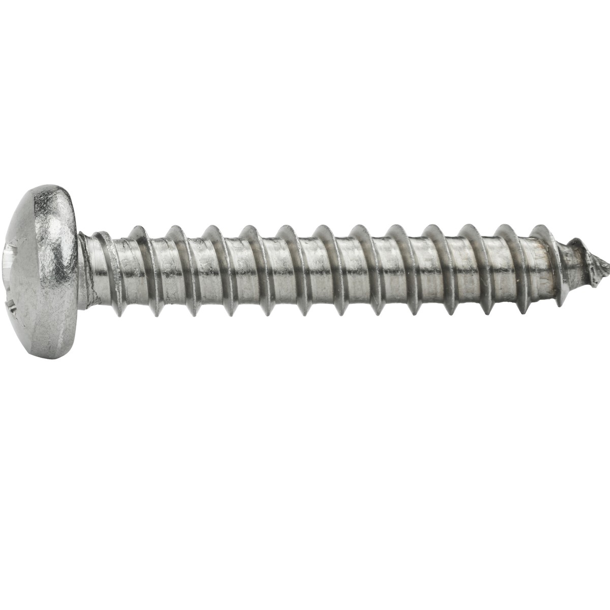 10 x 1-1/4 Oval Head Sheet Metal Screws Stainless Steel Slotted Drive Qty 500